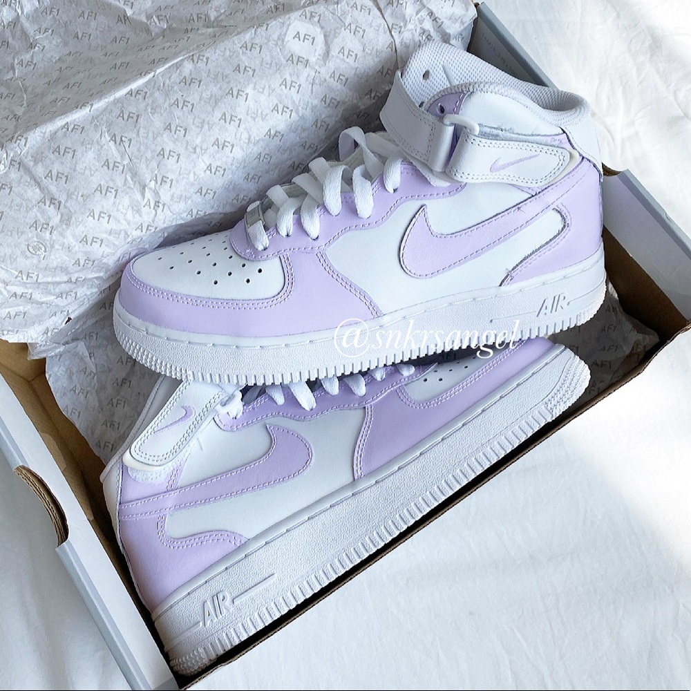 Custom Air Force 1 Mid Nike Shoes - Picture 5 of 6